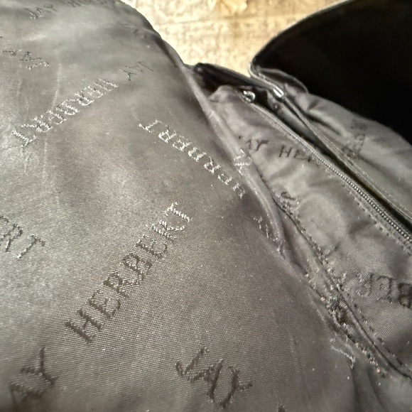 Jay Herbert by Sharif Black Woven Leather Shoulder Bag - Picture 14 of 14